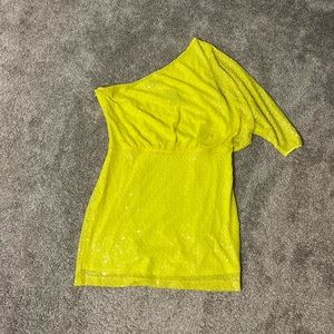 Get ready for Summer!! Neon Yellow Sequin Dress- NWT